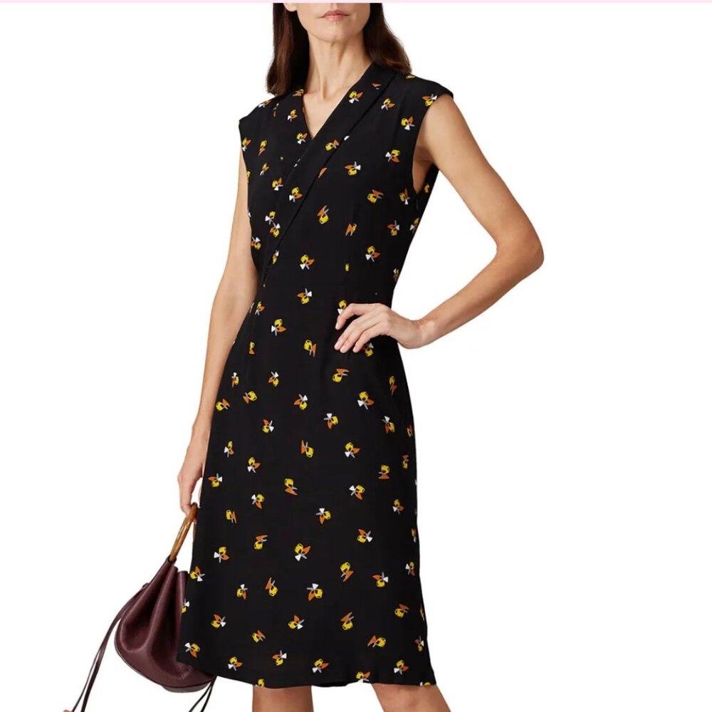 Black Floral Allen Dress by Of Mercer